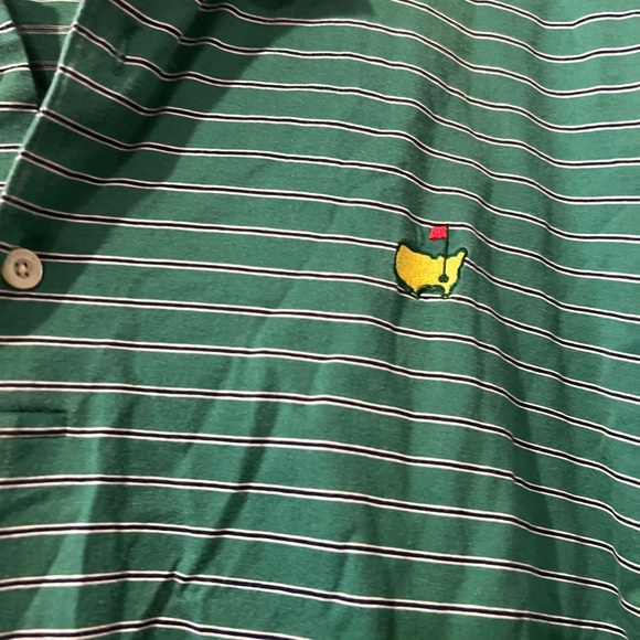 Masters Green Polo Shirt with Stripes - Picture 3 of 5